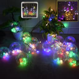 12 Wish Balls Window Curtain String Lights With 8 Flashing Modes Decoration For Home Decoration