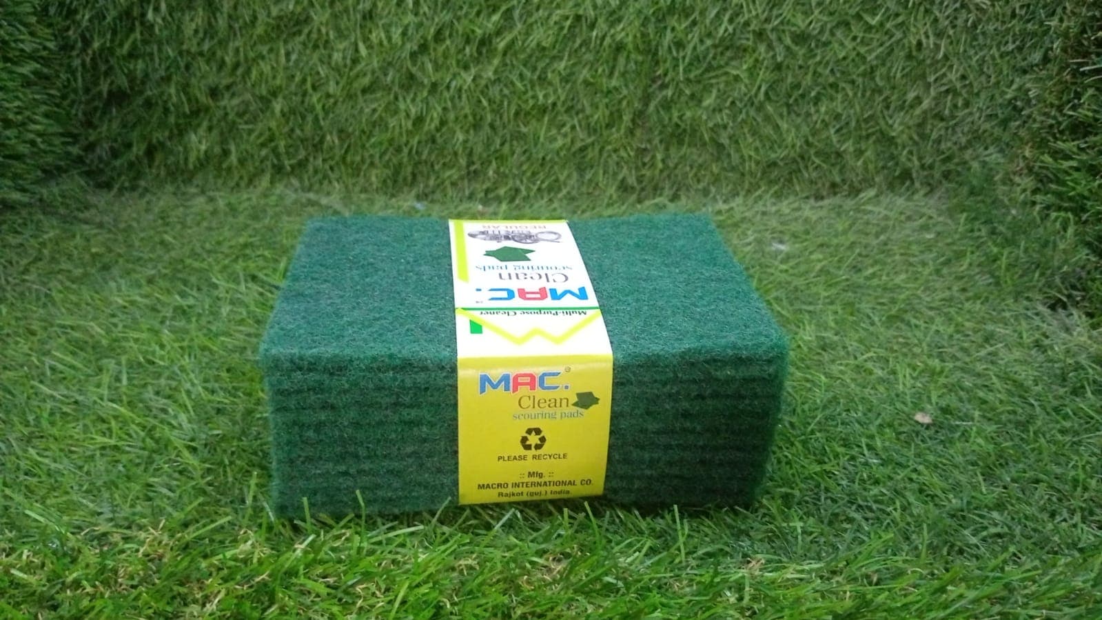 Scrub Sponge Cleaning Pads Aqua Green 10PCS thumbnail 9