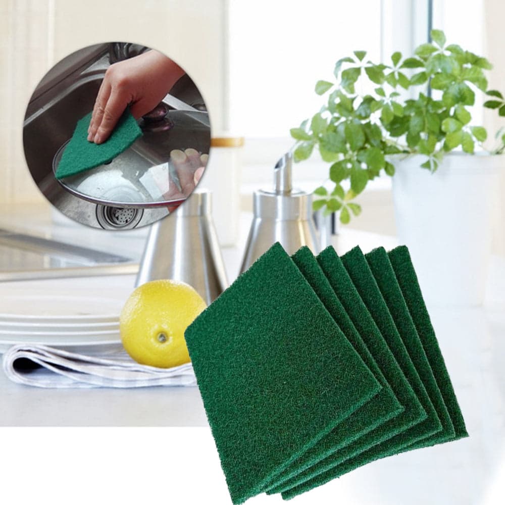 Scrub Sponge Cleaning Pads Aqua Green (Pack Of 6) thumbnail 1