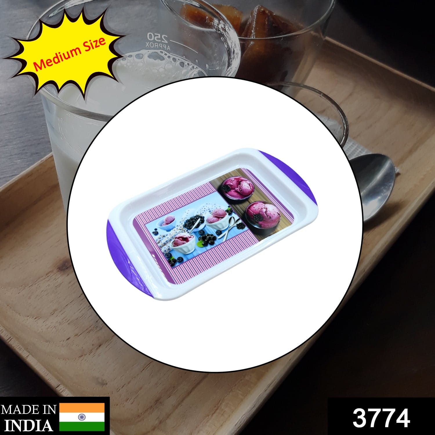 Medium Plastic Tray for Kitchen and General Purpose thumbnail 2