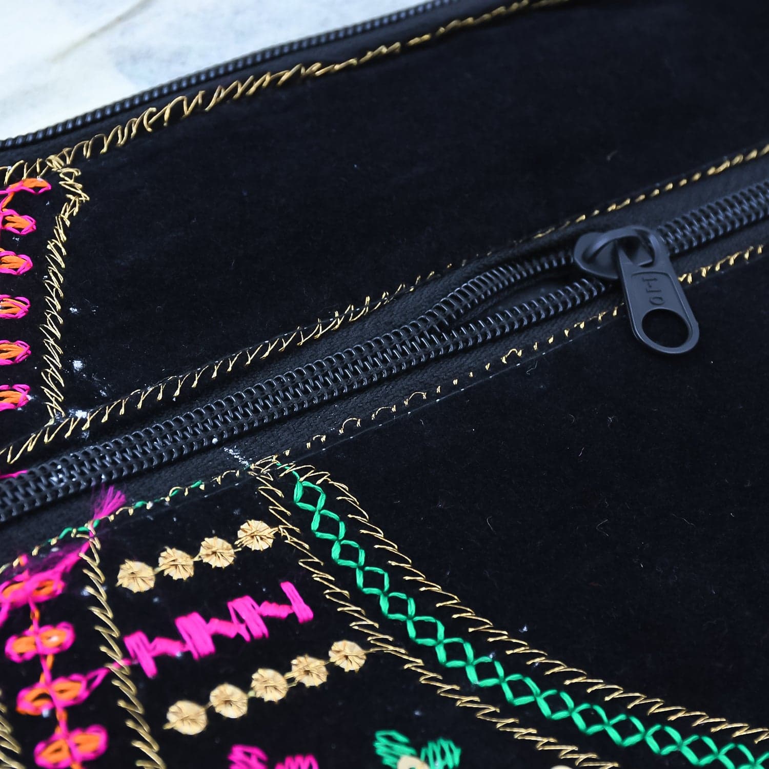 9 inch Handcrafted Cotton Embroidered Shoulder Bag for Girls & women (1 Pc) thumbnail 4