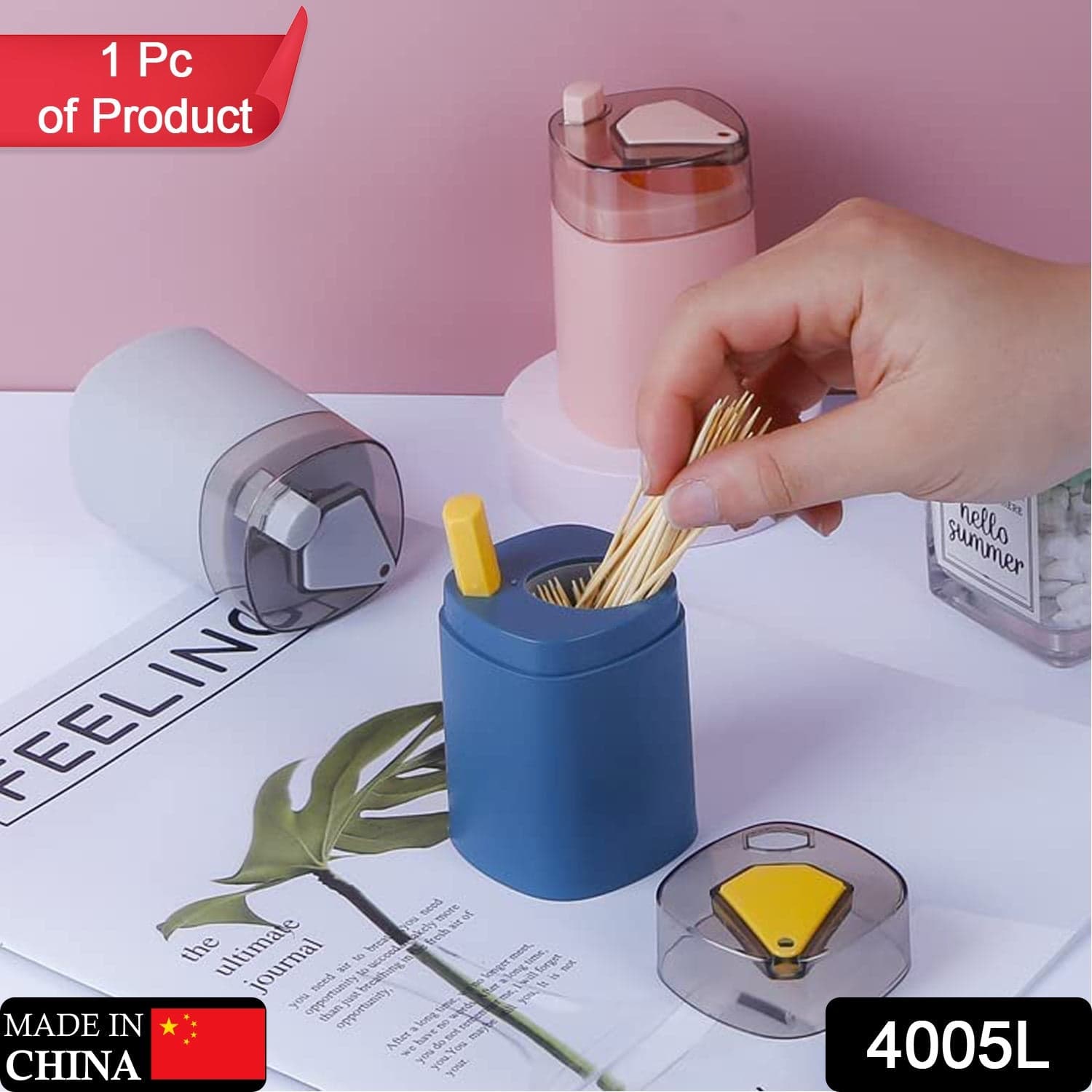 Pop-Up Automatic Toothpick Dispenser of Safe & Novel Storage Container thumbnail 2