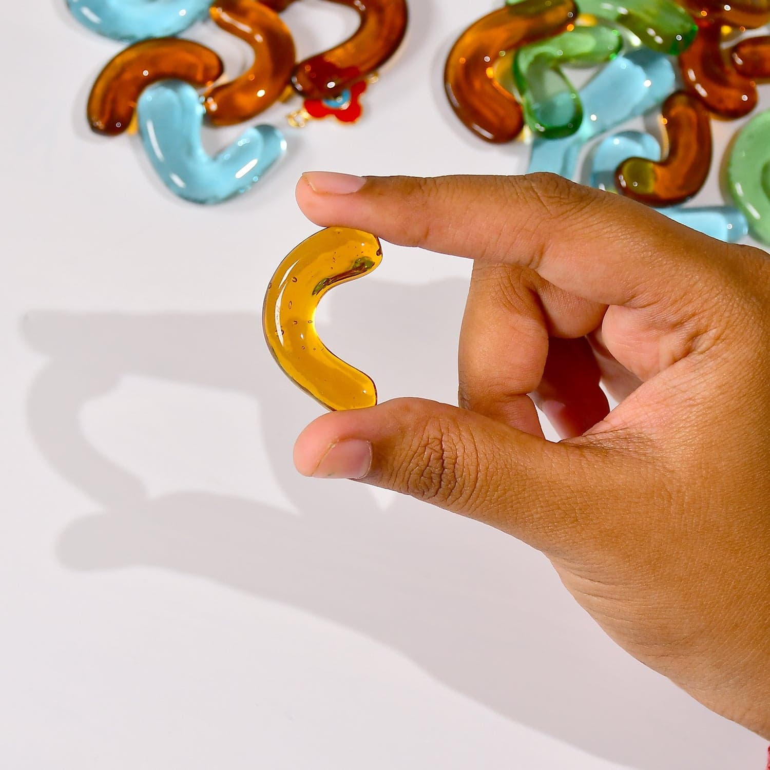 Glass Gem Stone, Flat Round Marbles Pebbles For Vase Fillers, Attractive Pebbles For Aquarium Fish Tank ID 4011 thumbnail 4