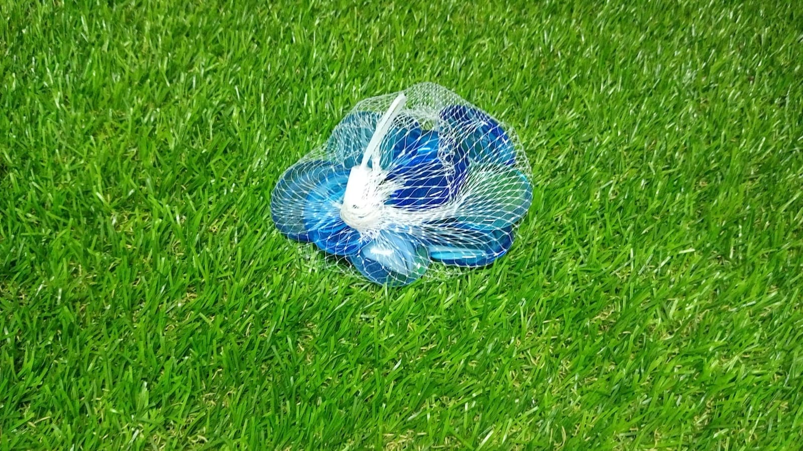 Glass Gem Stone, Flat Round Marbles Pebbles For Vase Fillers, Attractive Pebbles For Aquarium Fish Tank ID 4014 thumbnail 8