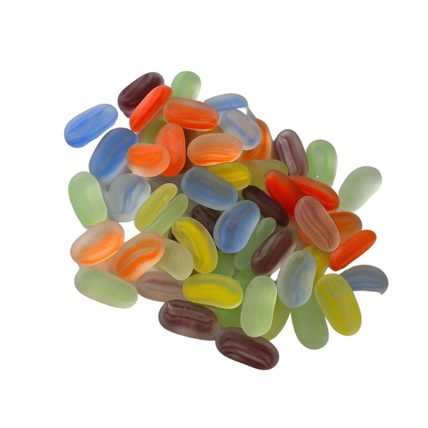 Glass Gem Stone, Flat Round Marbles Pebbles For Vase Fillers, Attractive Pebbles For Aquarium Fish Tank ID 4015 thumbnail 5