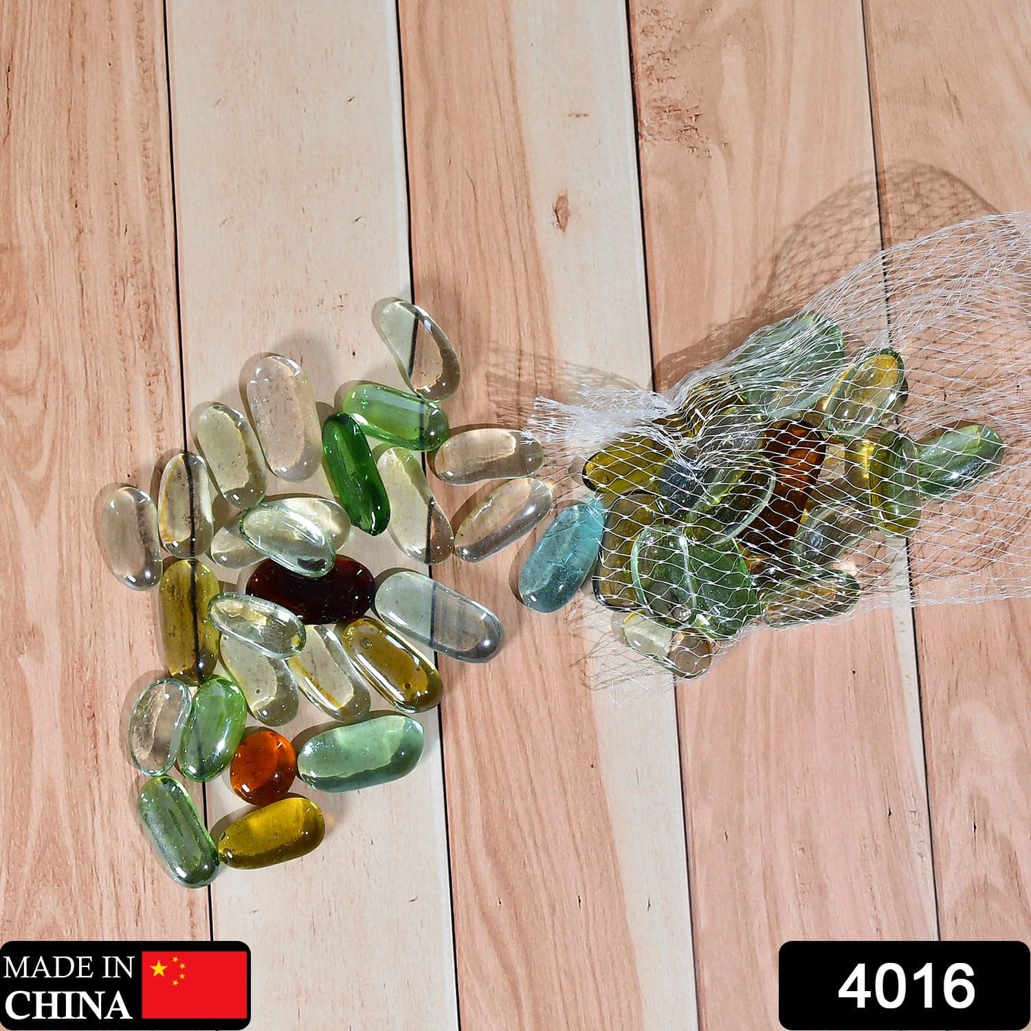 Glass Gem Stone, Flat Round Marbles Pebbles For Vase Fillers, Attractive Pebbles For Aquarium Fish Tank ID 4016 thumbnail 2