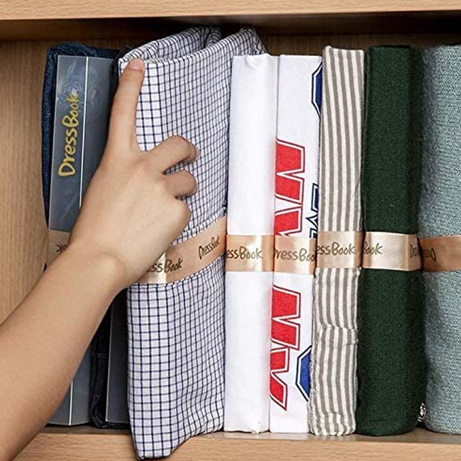 DressBook T Shirt Folder Soft Bendable Folding Board Clothes Folder Storage Organizer ( 5 pcs ) thumbnail 3