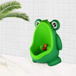 Cute Frog Standing Potty Training Urinal for Boys - Toilet with Funny Aiming Target