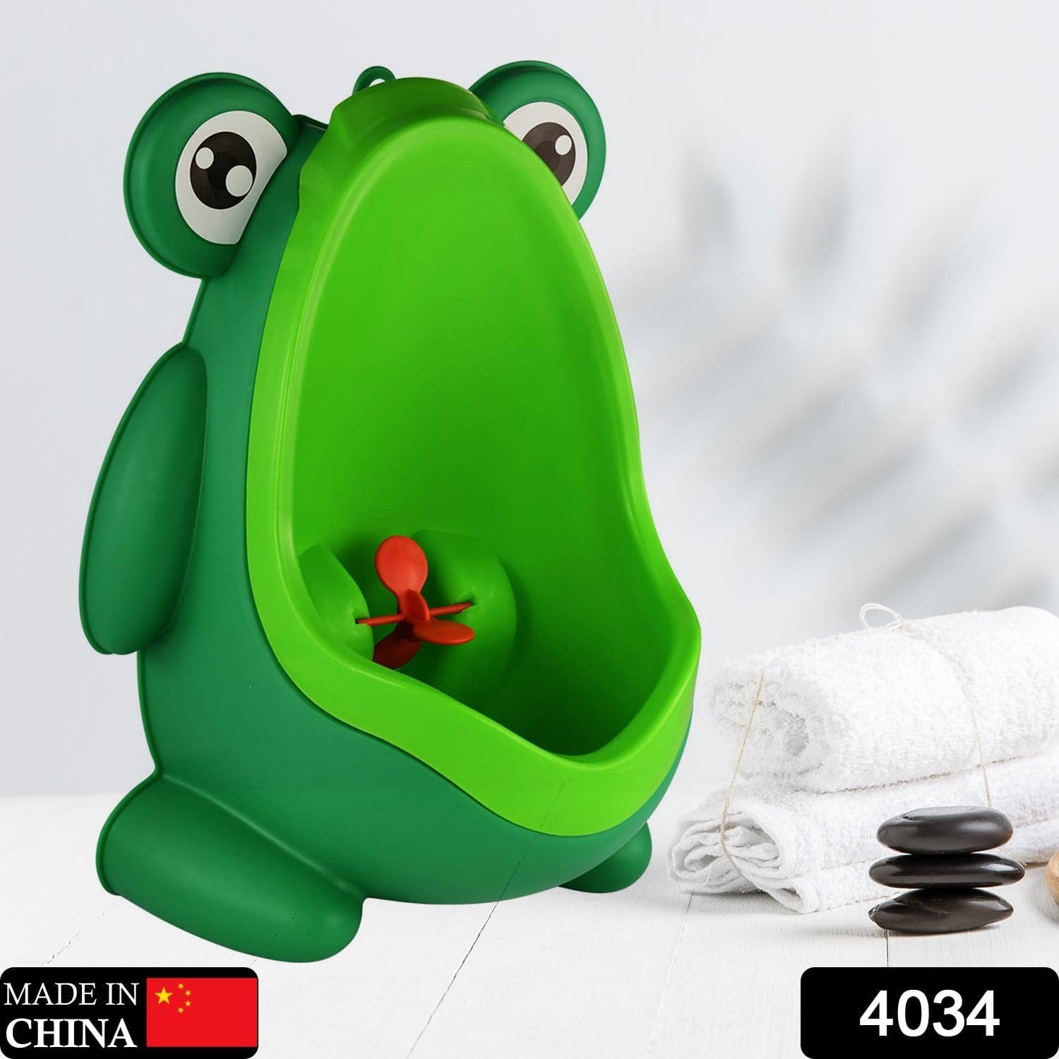 Cute Frog Standing Potty Training Urinal for Boys - Toilet with Funny Aiming Target thumbnail 2