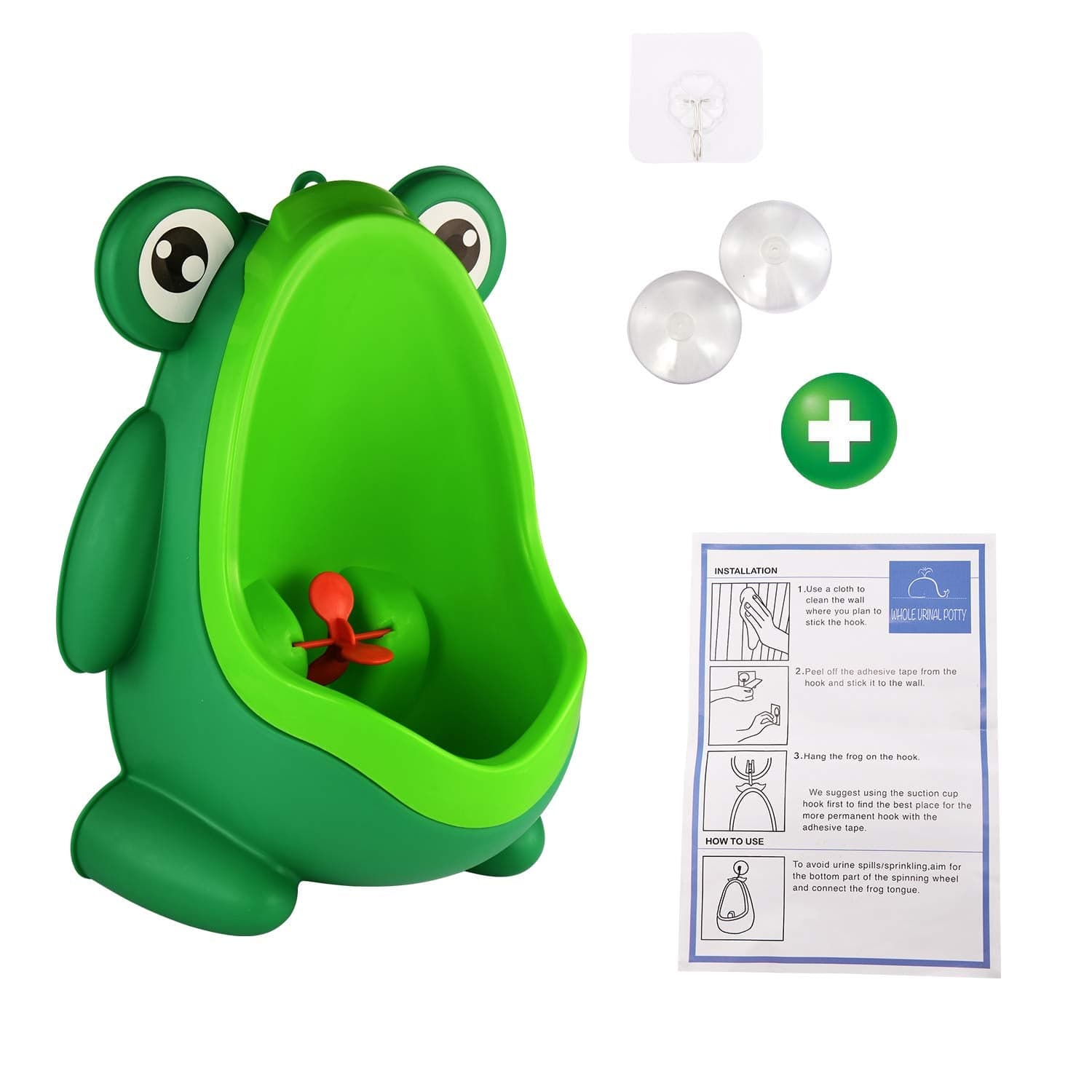 Cute Frog Standing Potty Training Urinal for Boys - Toilet with Funny Aiming Target thumbnail 8