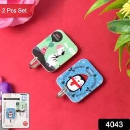 Adhesive Cartoon Hook 2Pc