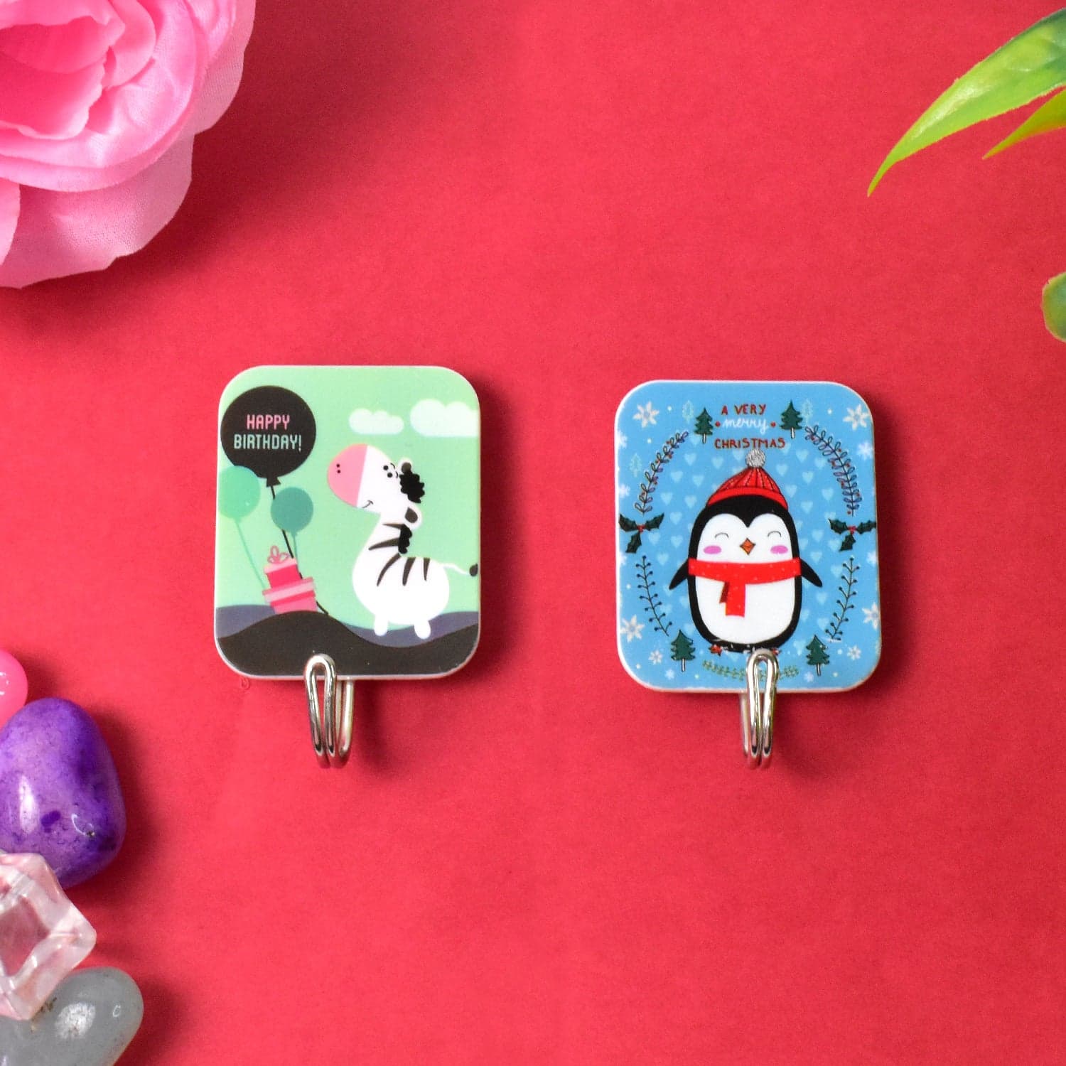 Adhesive Cartoon Hook 2Pc thumbnail 2