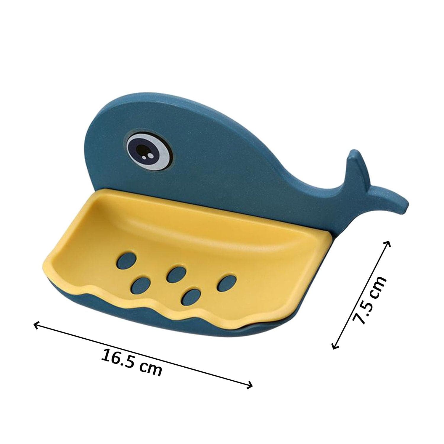 Fish Shape Wall-Mounted Double Layer Soap Holder for Bathroom & Kitchen thumbnail 7