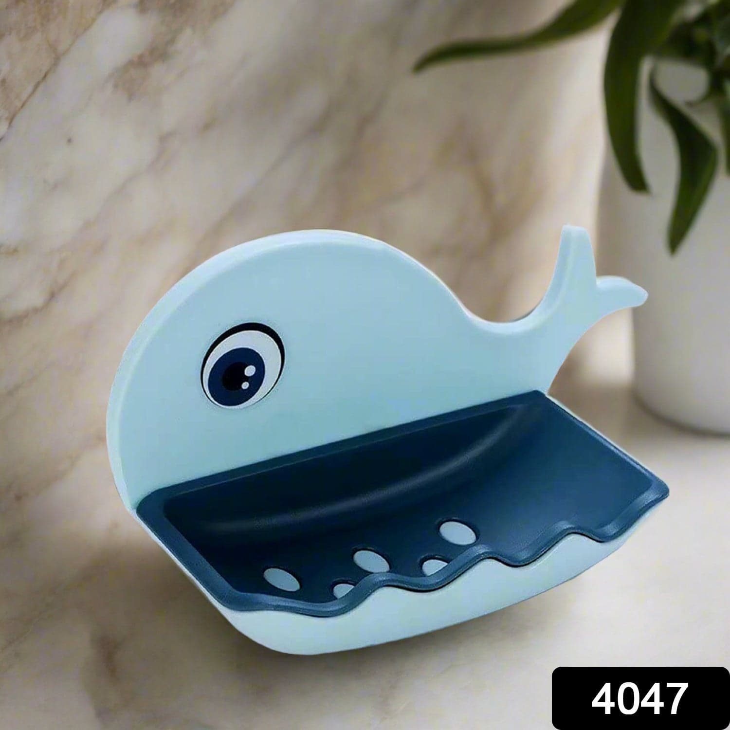 Fish Shape Double Layer Adhesive Waterproof Wall Mounted Soap Bar Holder Stand Rack for Bathroom Shower Wall Kitchen thumbnail 2