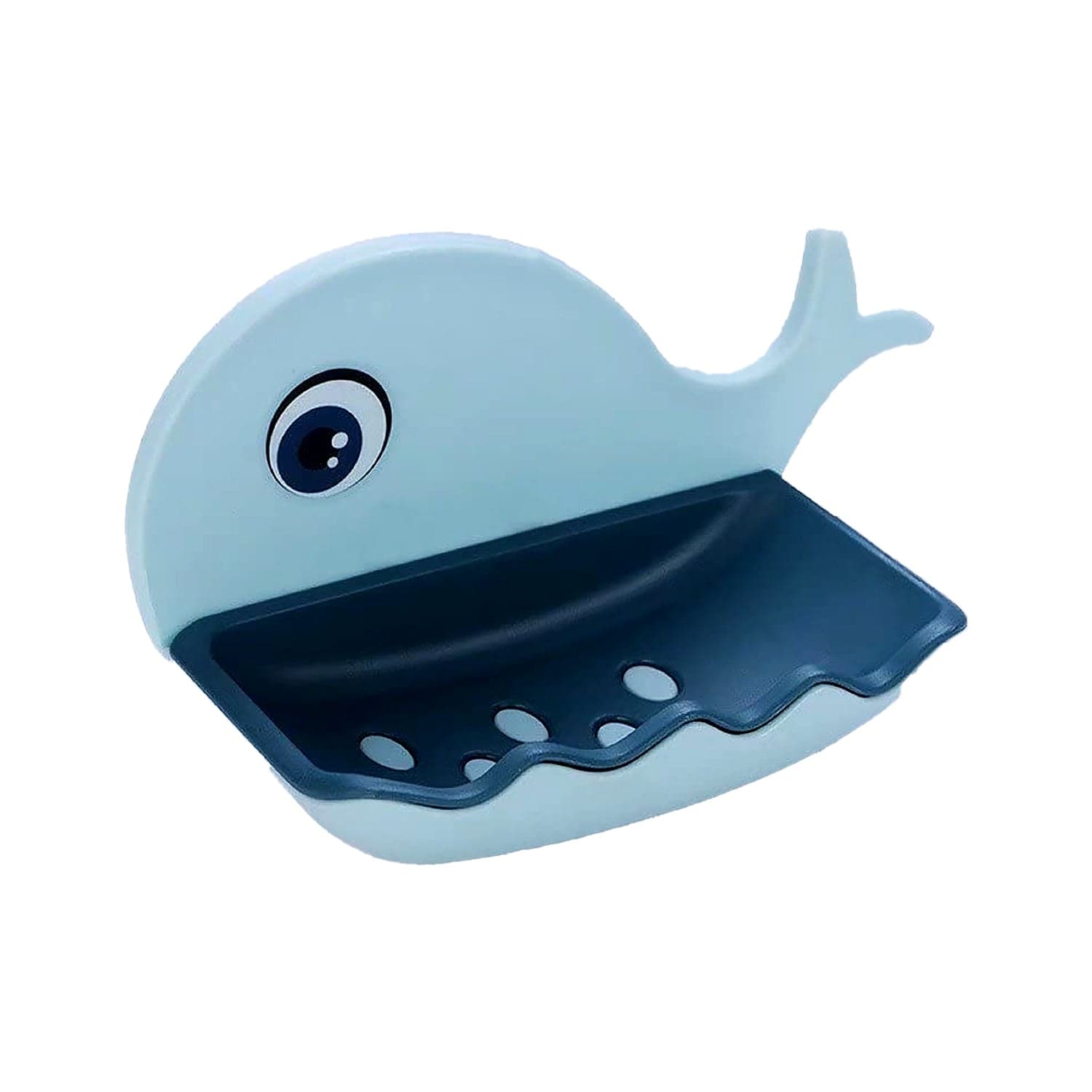 Fish Shape Double Layer Adhesive Waterproof Wall Mounted Soap Bar Holder Stand Rack for Bathroom Shower Wall Kitchen thumbnail 4