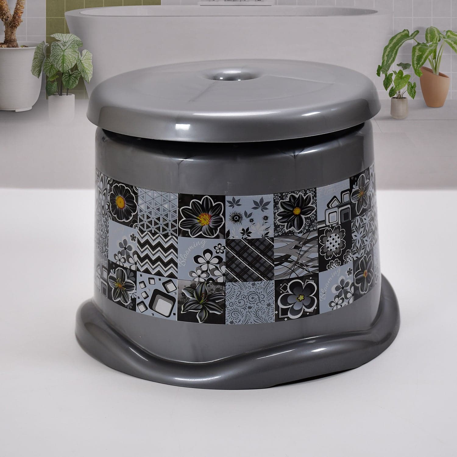 Large Capacity Plastic Bathroom Set Of 7Pieces (1Pc Big Tub thumbnail 8