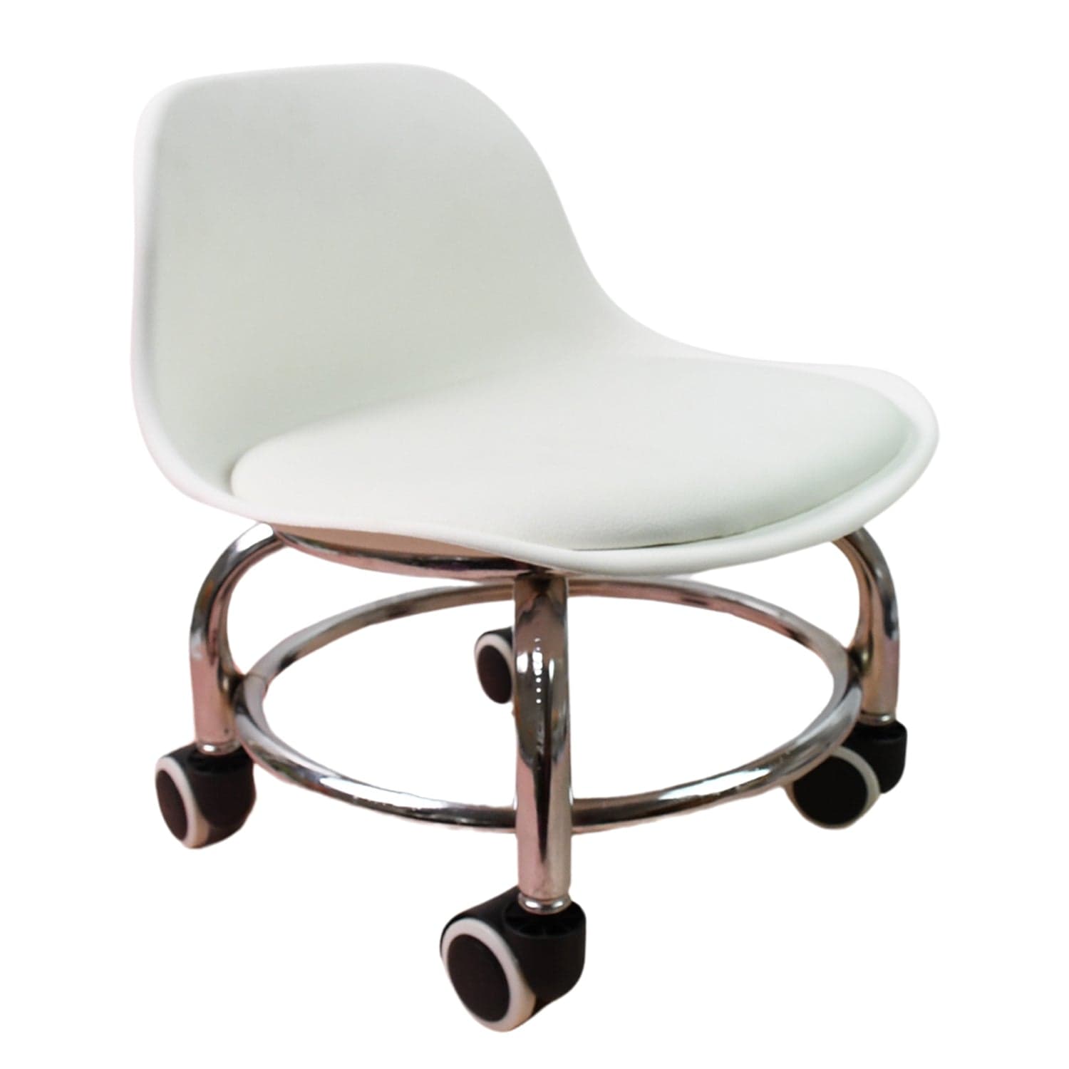 Heavy Duty Round Rolling Stool with Wheels Pedicure Stool (1 pc) thumbnail 5