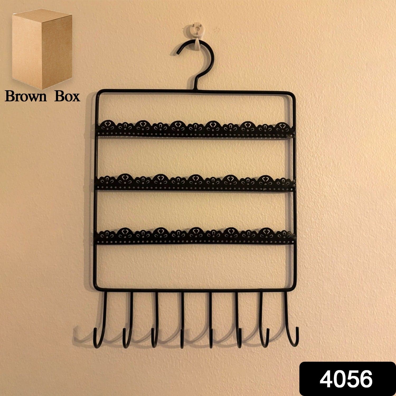 Wall Mounted Earring Organizer Hanging Jewellery Rack thumbnail 2