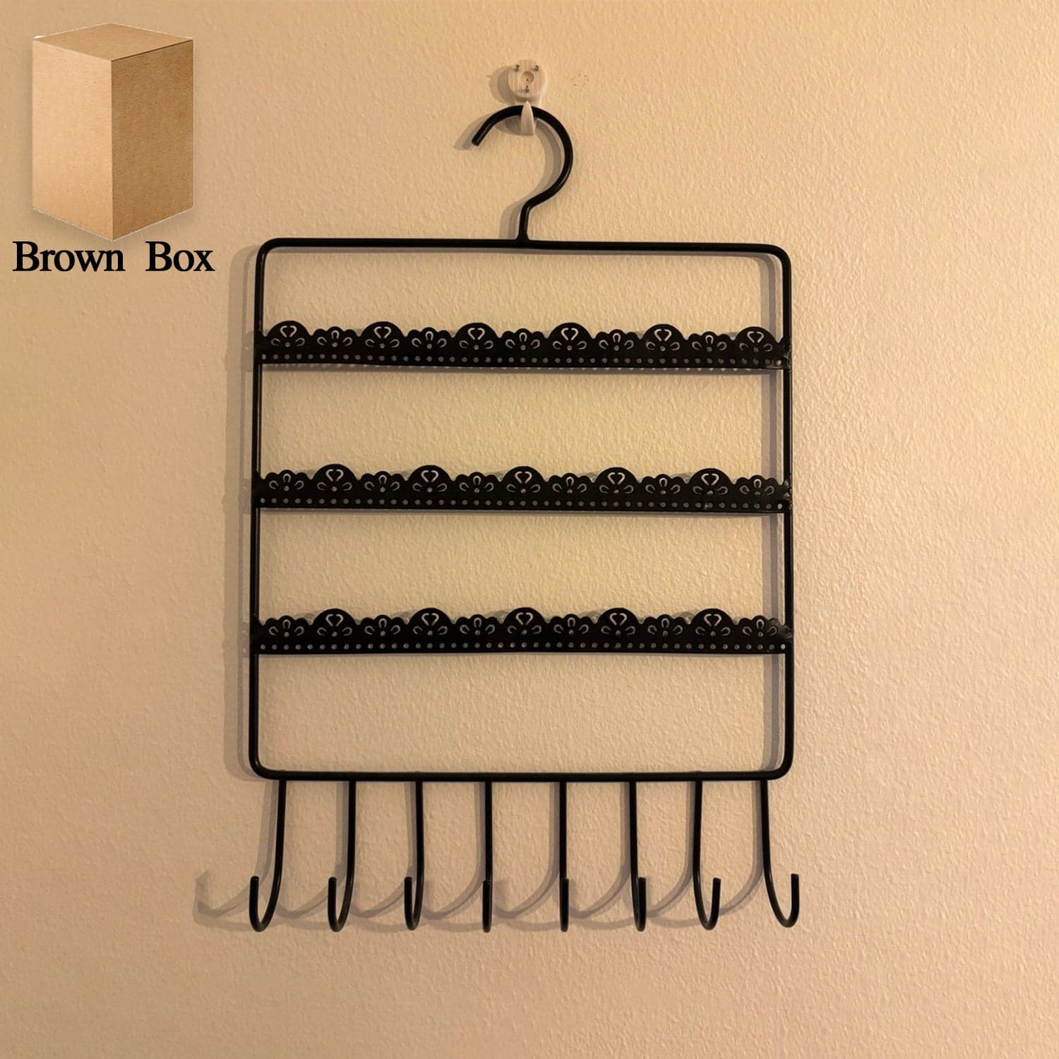 Wall Mounted Earring Organizer Hanging Jewellery Rack thumbnail 3