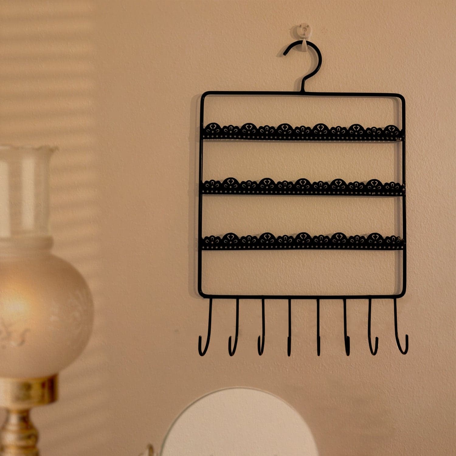 Wall Mounted Earring Organizer Hanging Jewellery Rack thumbnail 4