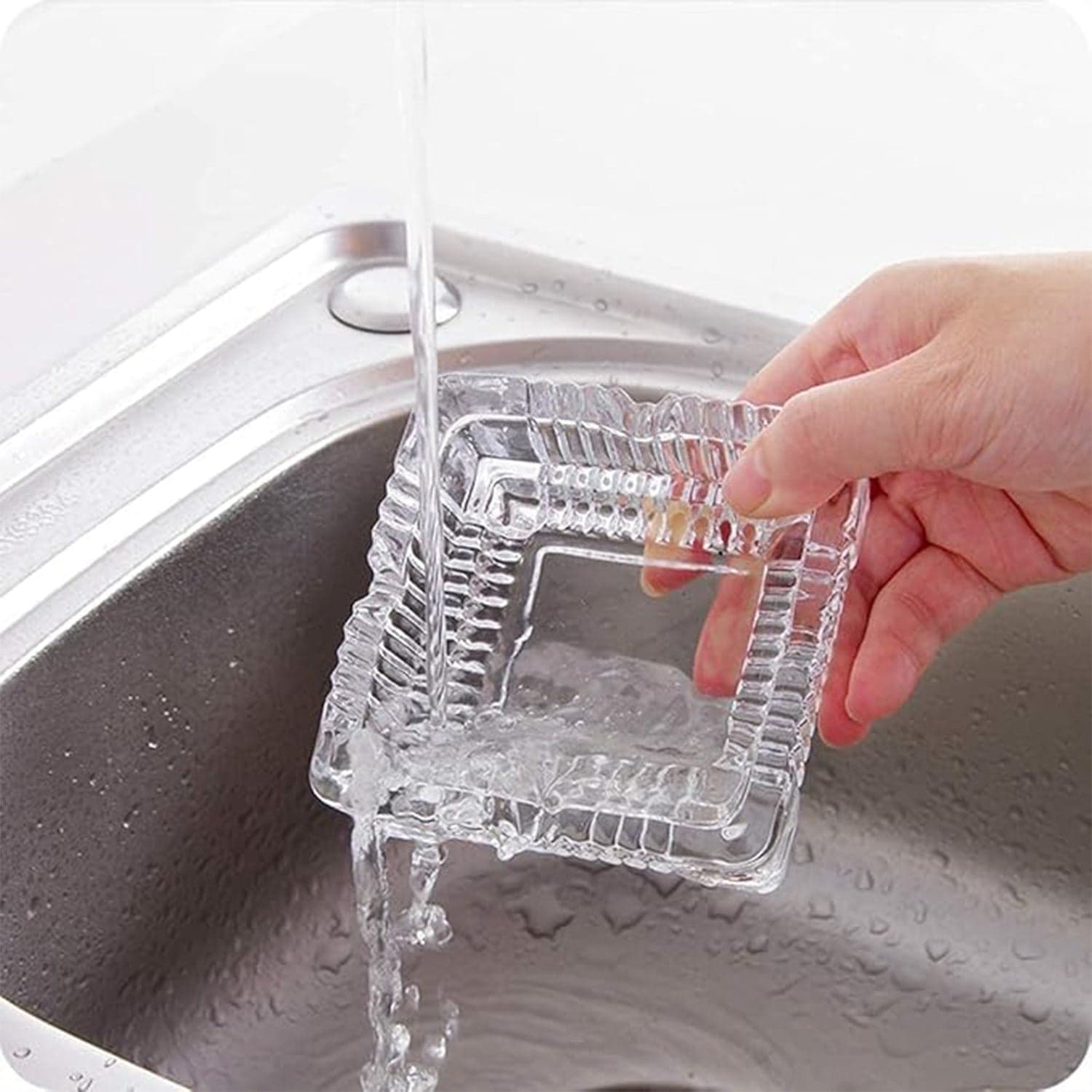 Square Glass Misti Crystal Quality Cigar Cigarette Ashtray Round Tabletop for Home Office Indoor Outdoor Home Decor thumbnail 4
