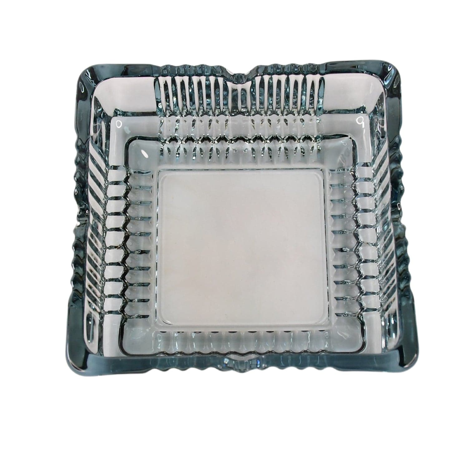 Square Glass Misti Crystal Quality Cigar Cigarette Ashtray Round Tabletop for Home Office Indoor Outdoor Home Decor thumbnail 5