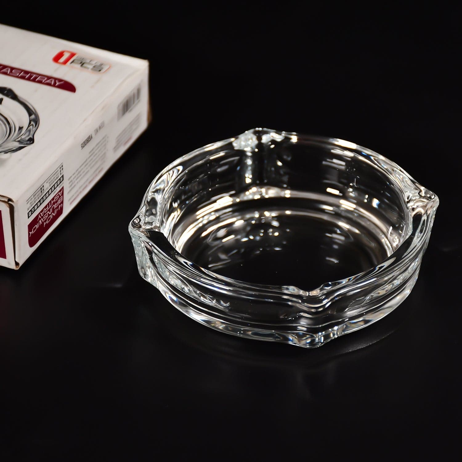 Brunswick Crystal Glass Ashtray for Home & Office thumbnail 7