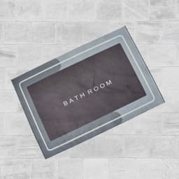 Square Bathroom Mat Water Absorbent Mats Diatomite Door Mat Anti-Slip Bath Mat Quick Drying Absorbent Mat For Home
