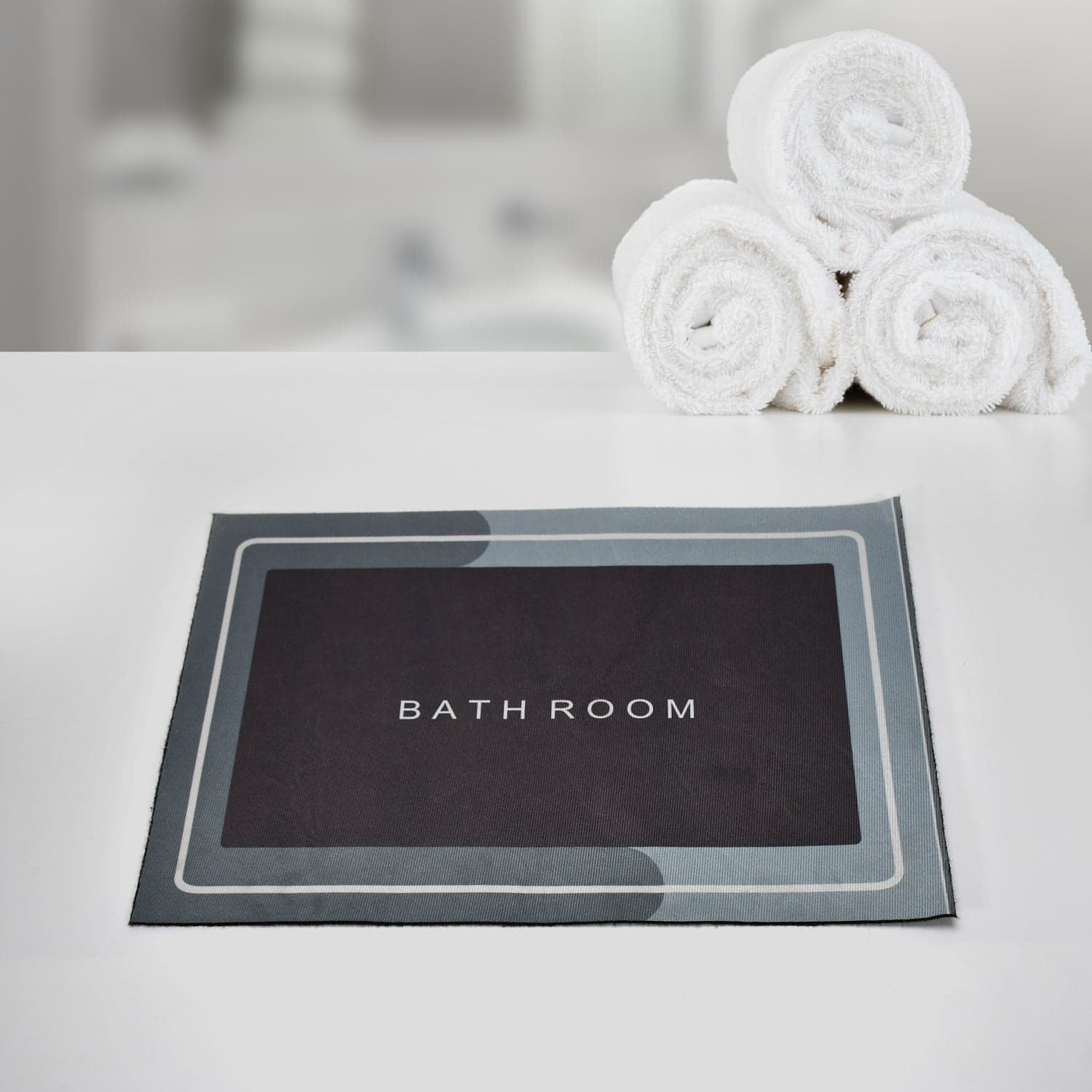 Square Bathroom Mat Water Absorbent Mats Diatomite Door Mat Anti-Slip Bath Mat Quick Drying Absorbent Mat For Home thumbnail 7