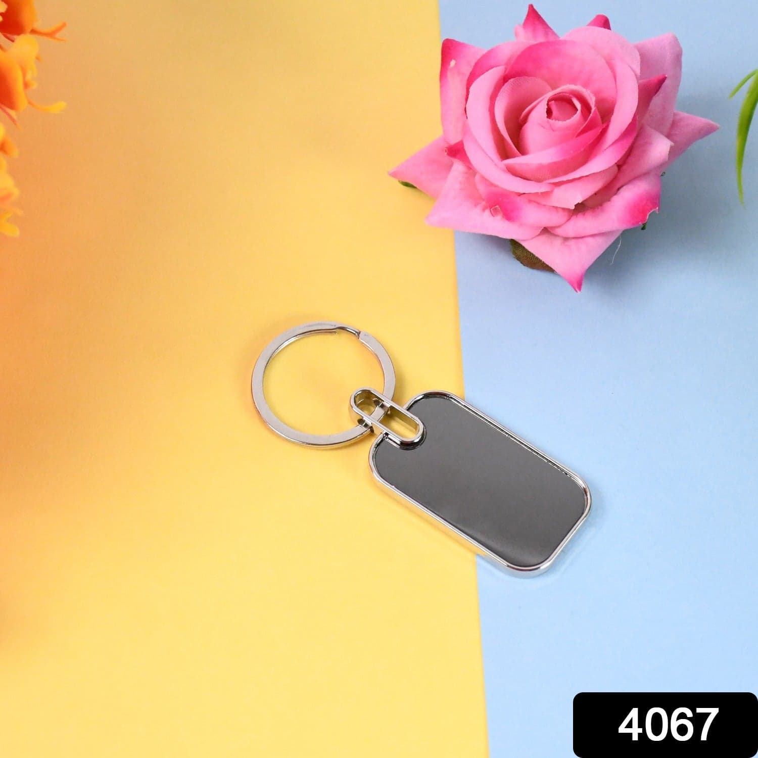 Keyring Metal Keychain Handbag Charm Round Oval Key Rings (1 Pc) thumbnail 2