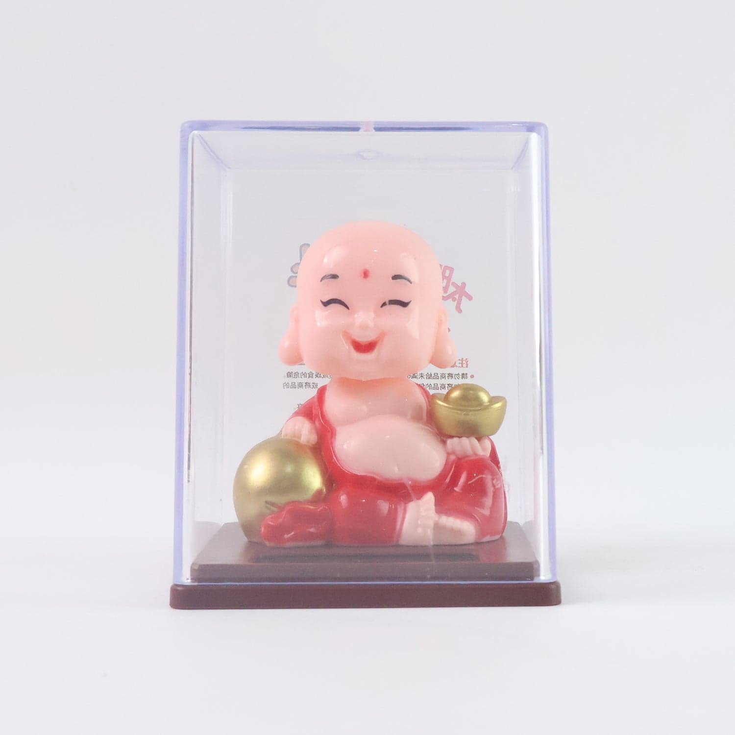 Solar Power Moving Head Buddha Statue Car Ornament (1 Pc / Mix Color) thumbnail 5