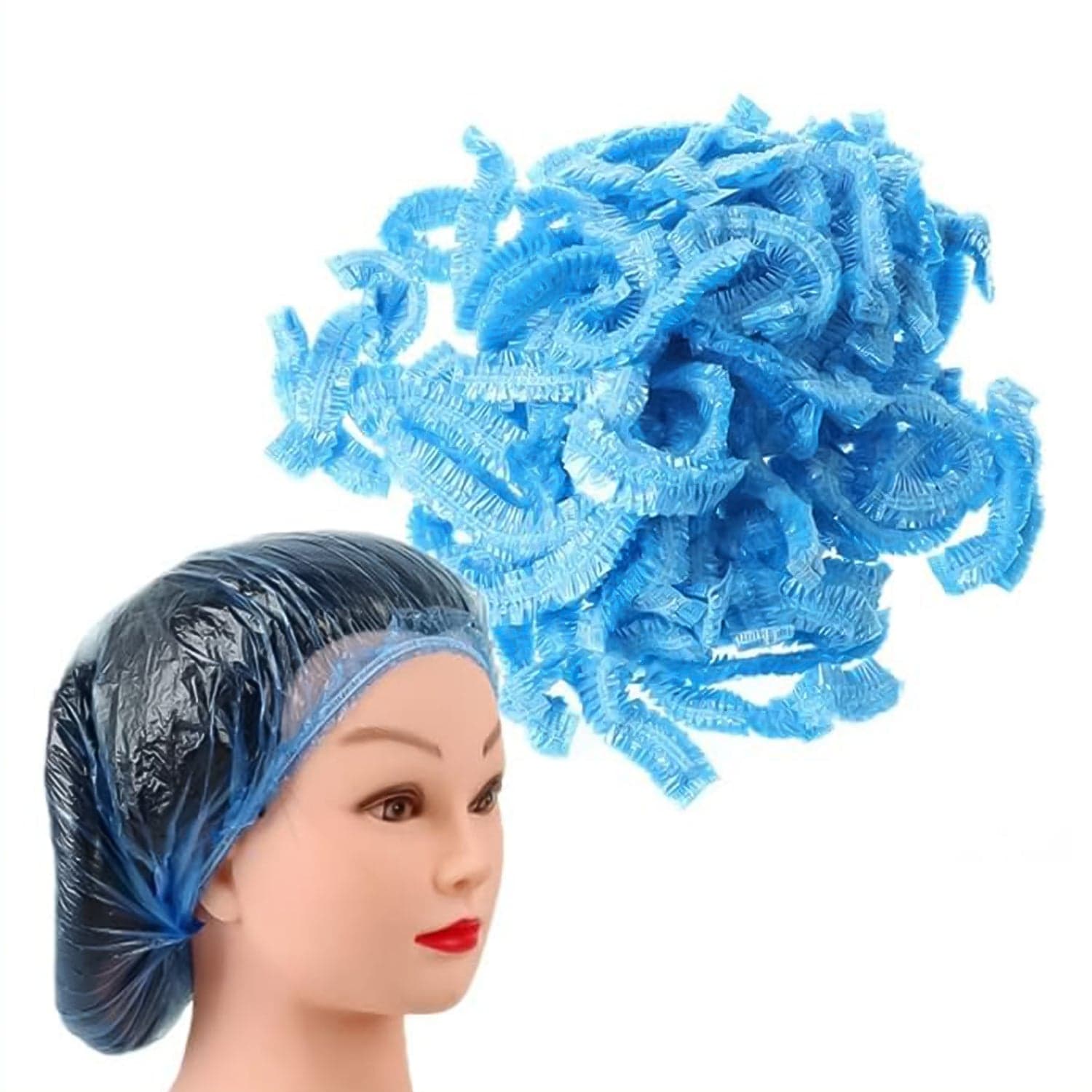 Shower Cap, Waterproof Disposable Shower Cap, 100 Pieces, Hair accessories thumbnail 5
