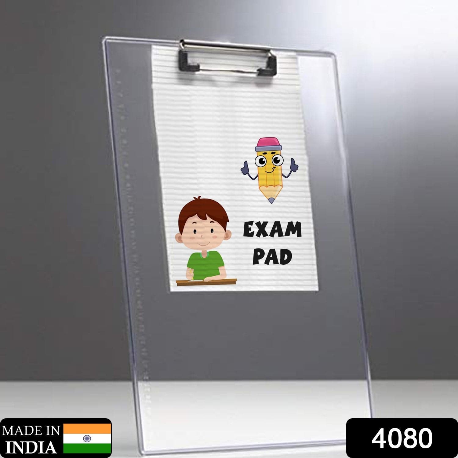 Transparent Premium Exam Pad with Centimeter Measuring Side for Students thumbnail 2