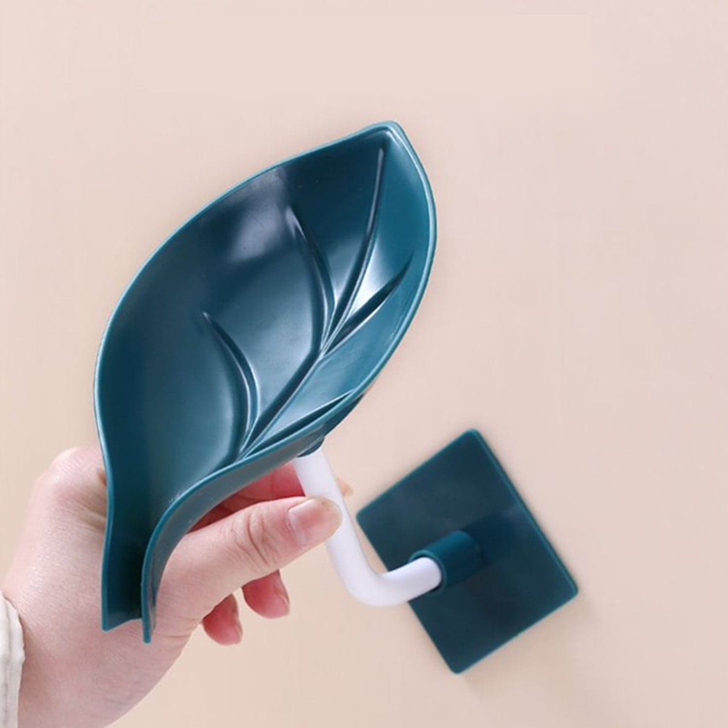 Soap Holder Leaf-Shape Self Draining Soap Dish Holder thumbnail 3
