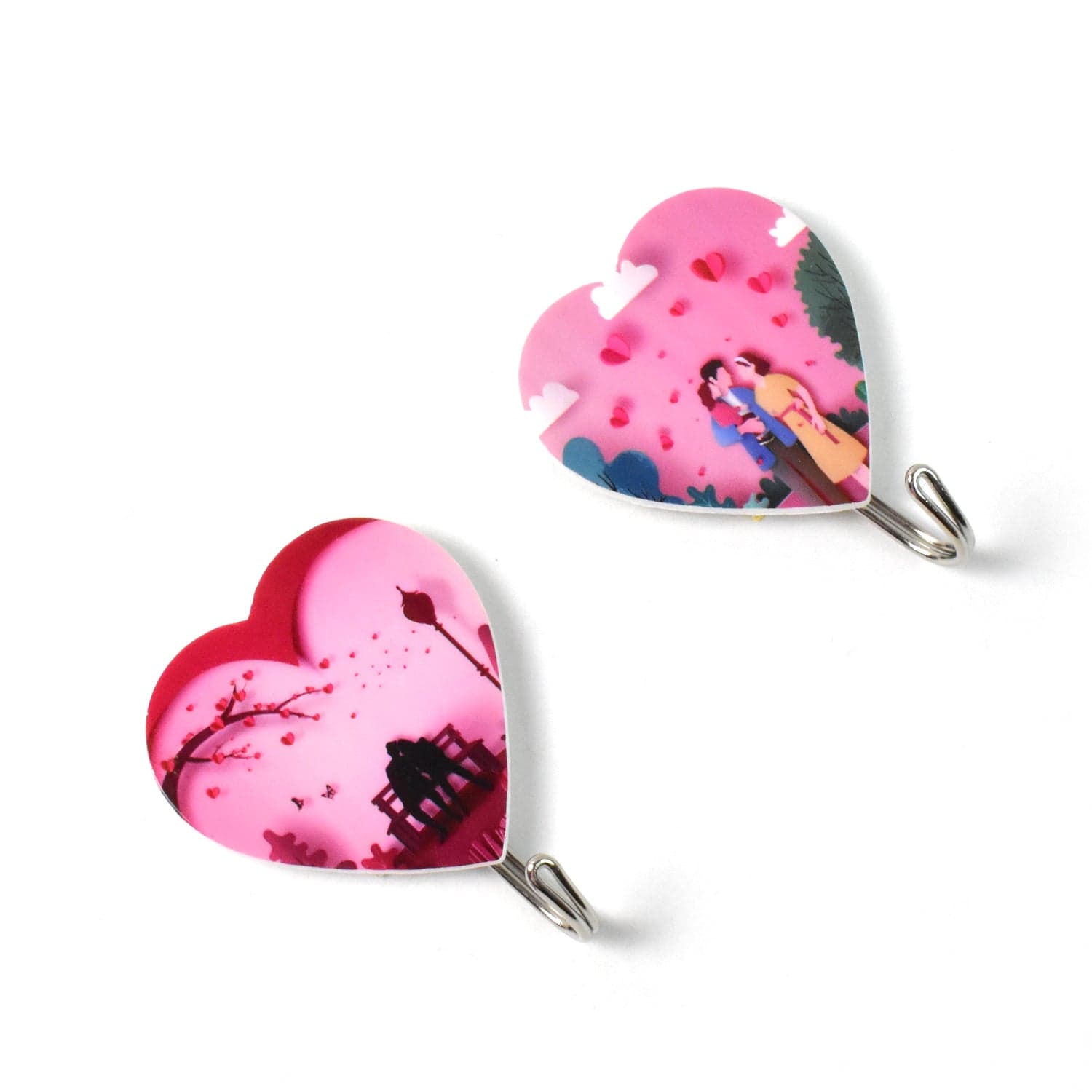 Multipurpose Strong Heart Shape Hook Self-Adhesive hooks (2 Pc Set) thumbnail 5