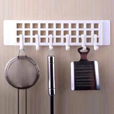 5Spin Plastic Hanger Hook, Hotel, Bathroom Wardrobe Wall Clothes Coat Towel Hanging Hanger Hook Plastic Sticker Multipurpose Hanger Hooks thumbnail 6