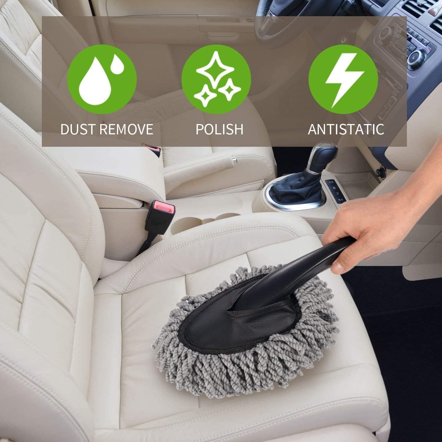 Car Wash Cleaning Brush Microfiber Dusting Tool Duster Dust Mop Home Cleaning For Cleaning And Washing Of Dirty Car Glasses thumbnail 3