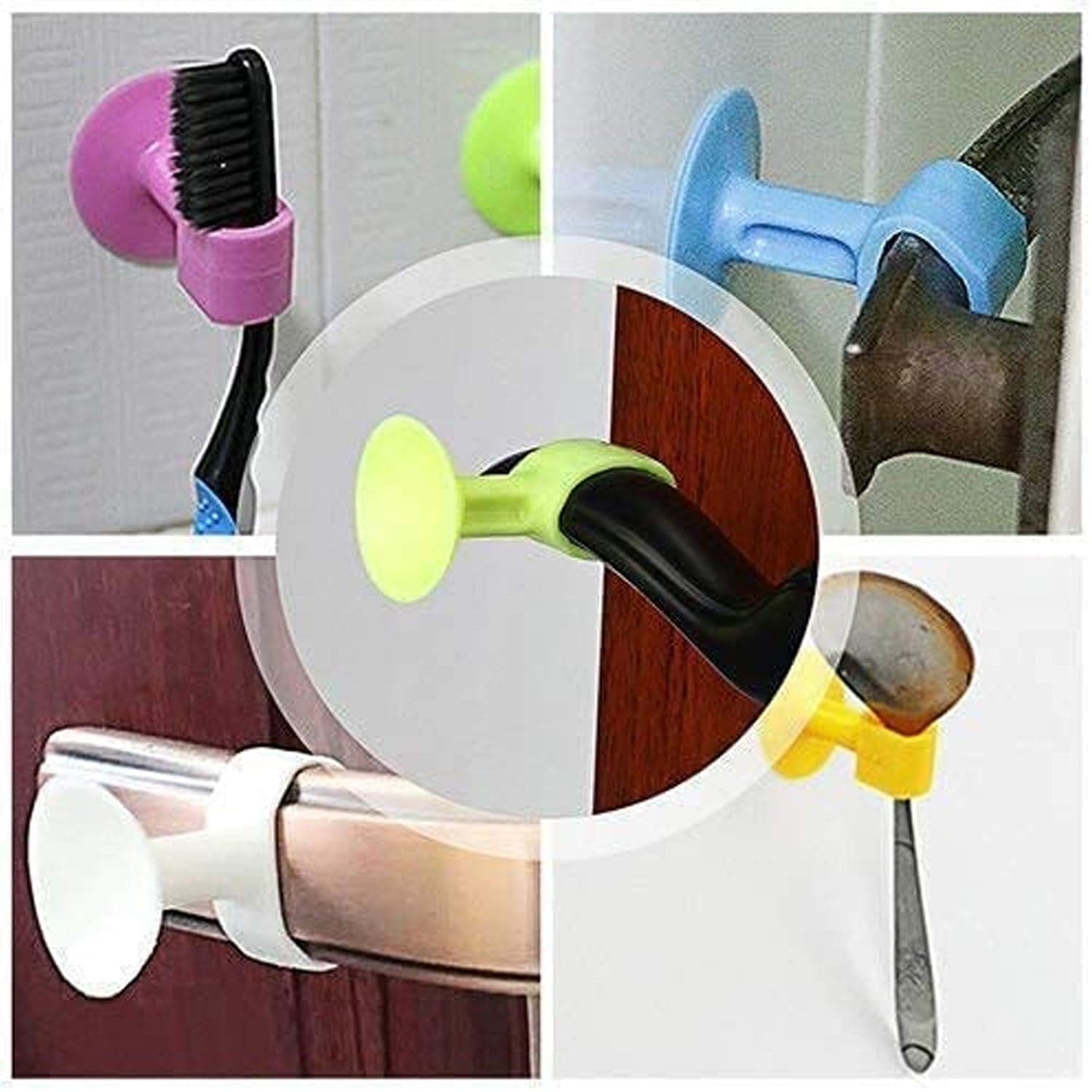 Self-Sucking Silicone Door Stopper (5 Pcs Set) thumbnail 7