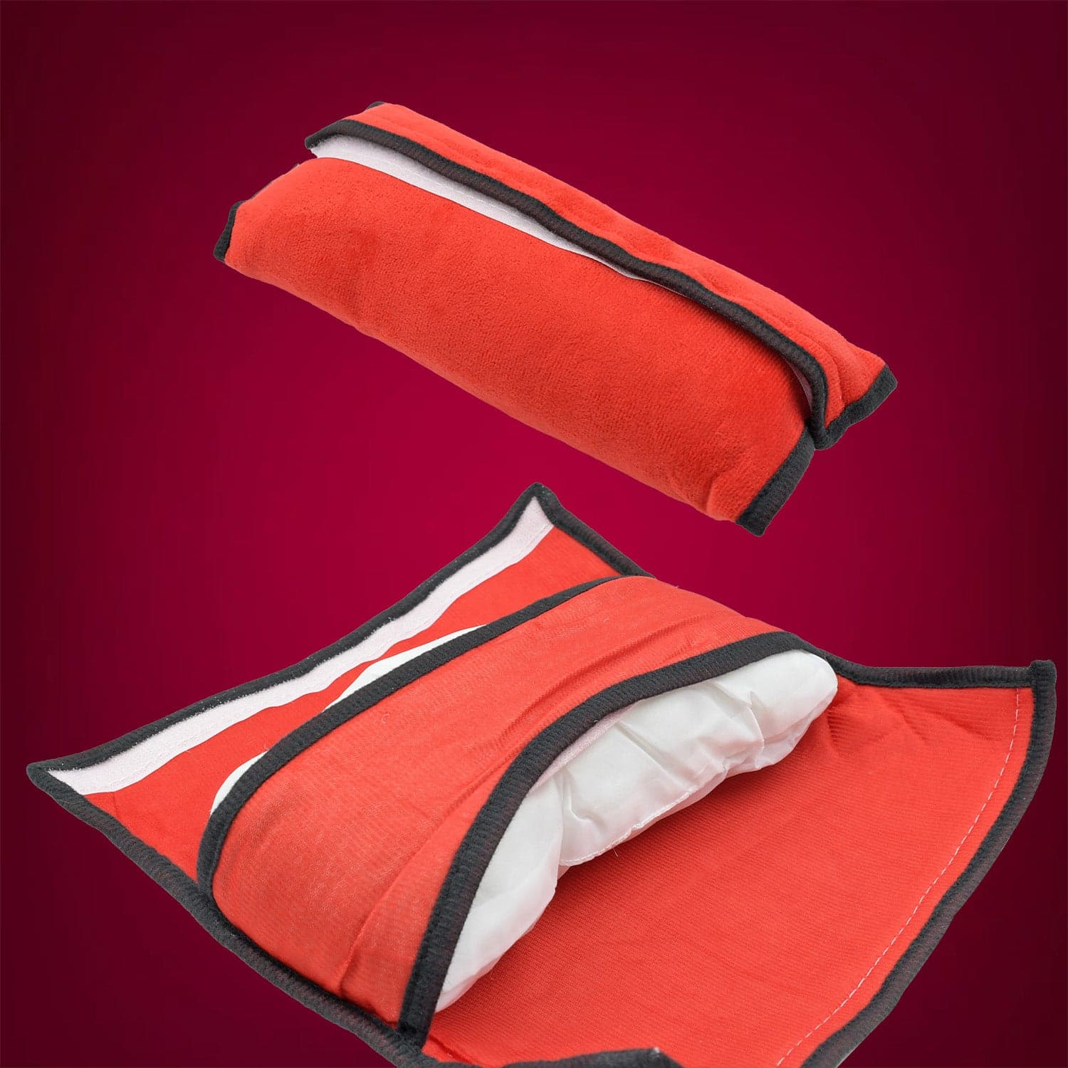 Child Safety Belt Cushion Universal Car Seat Belt Cushion Adjustable Support for Neck and Shoulder in Car when Sleeping for Children and Adults (1 Pc) thumbnail 3