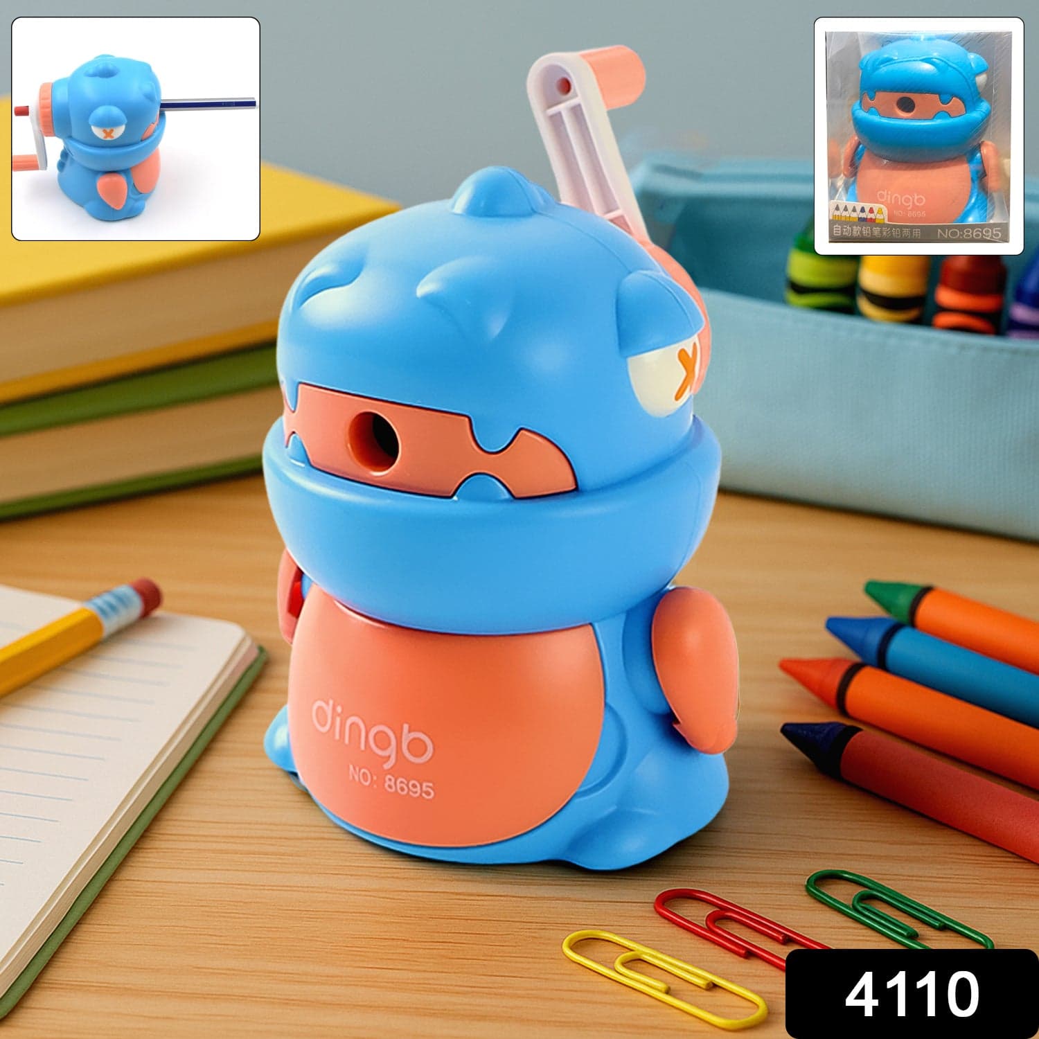 Sharpener For Pencil With Removable Tray Hardiness Steel Cutter ID-4110 thumbnail 2