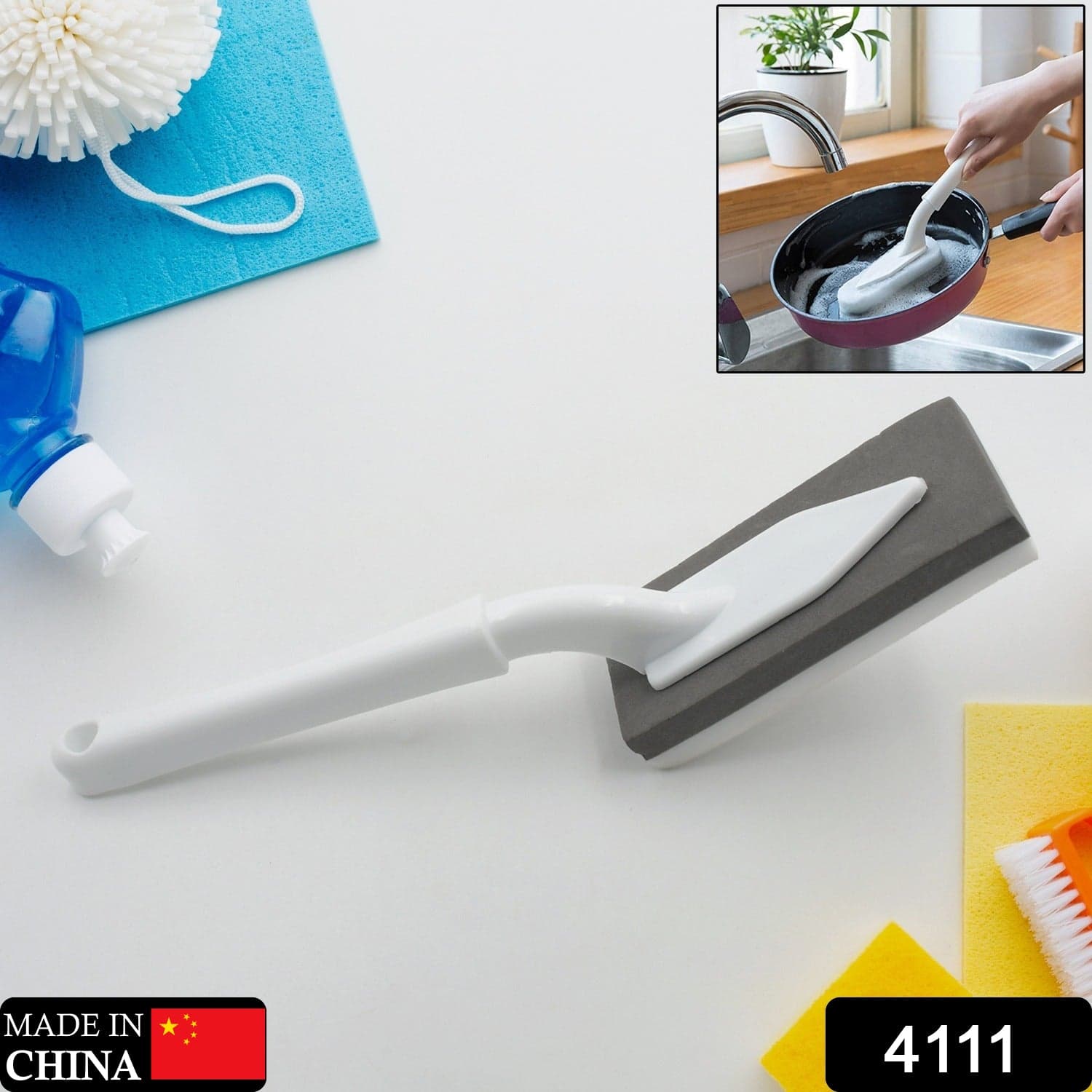 Cleaning Brush Creative Triangle Kitchen Brush Bathroom Cleaning Tool Cleaning Brush thumbnail 2