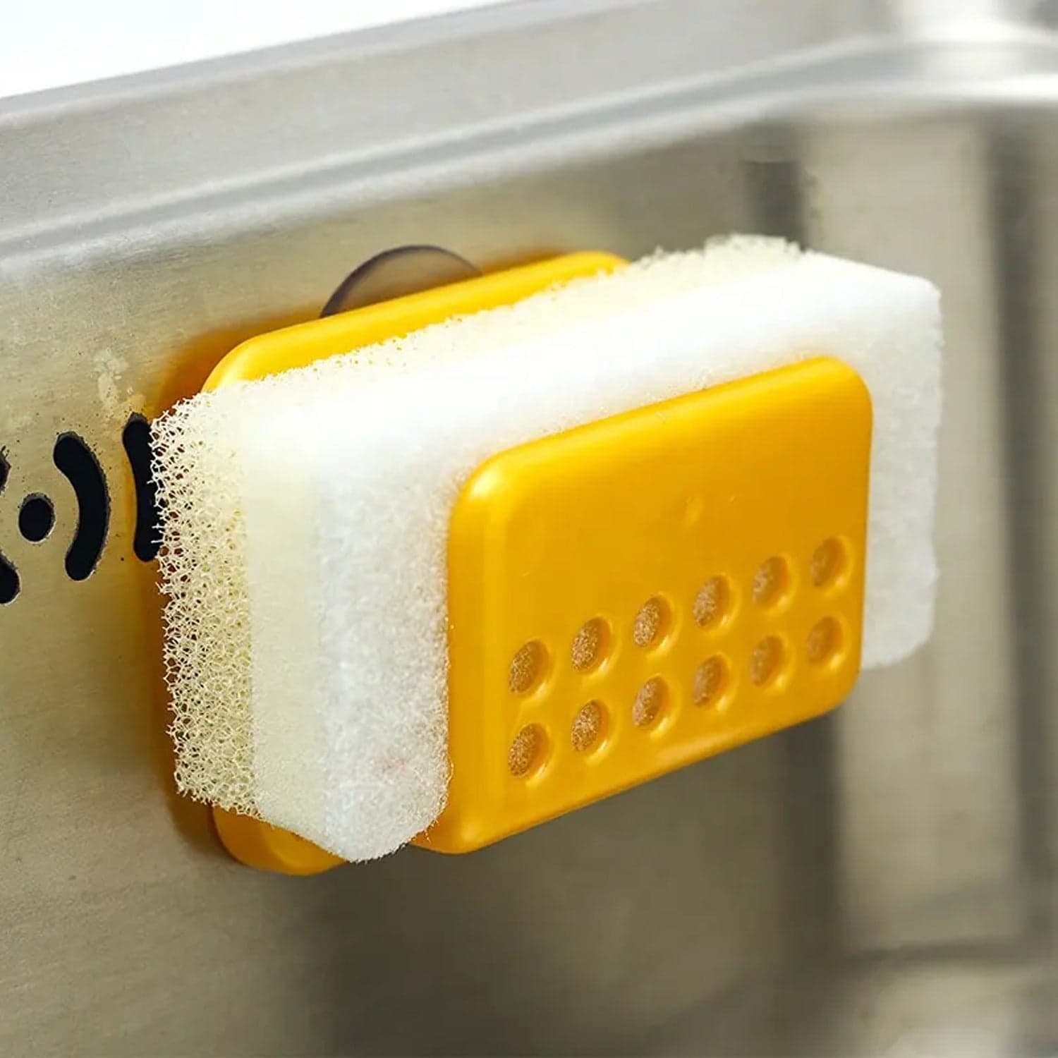 Self-Adhesive Sponge and Soap Holder | No-Drill Sink Organizer & Multipurpose Kitchen Caddy thumbnail 5