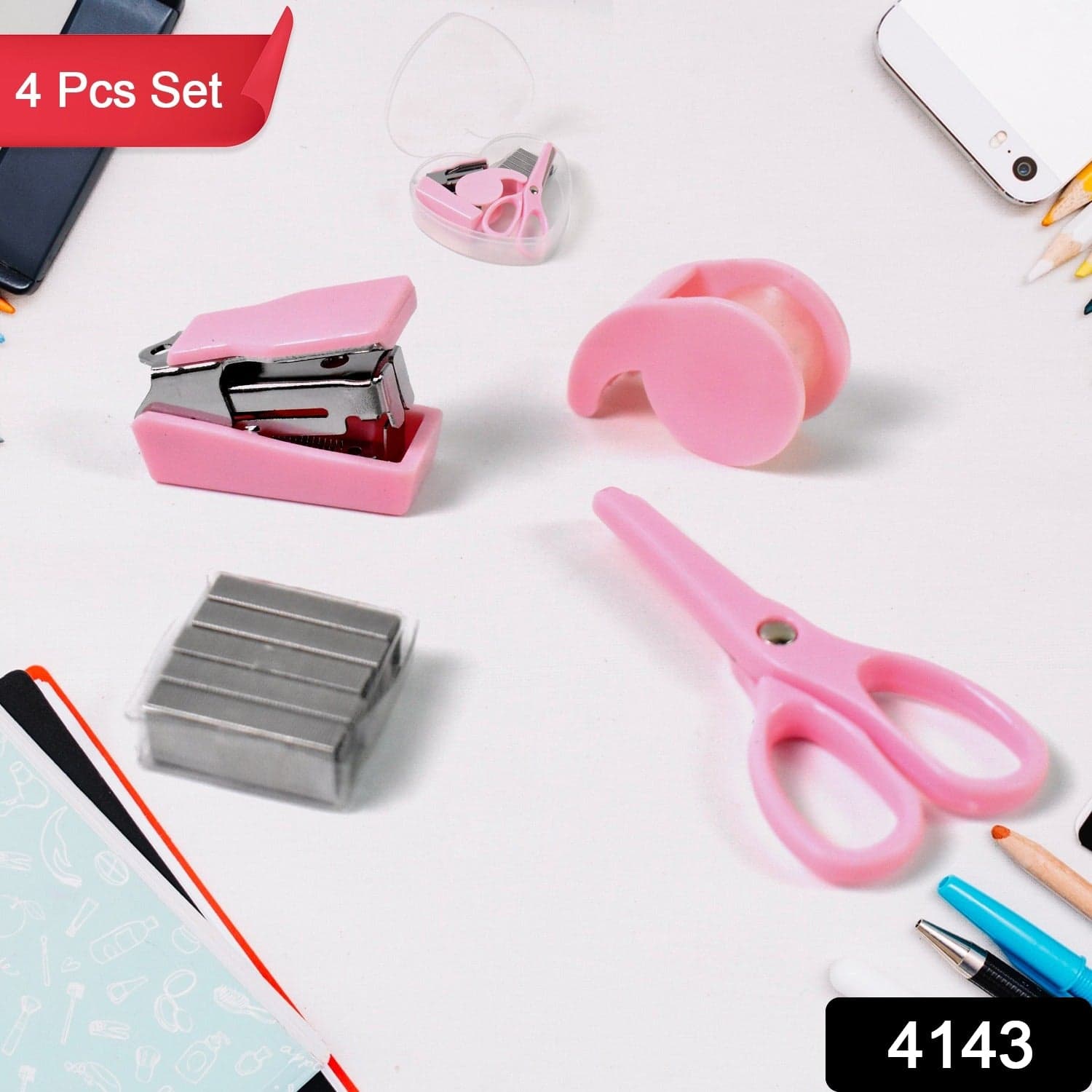 Mini Office Stationery Set (4 Pcs Set) thumbnail 2