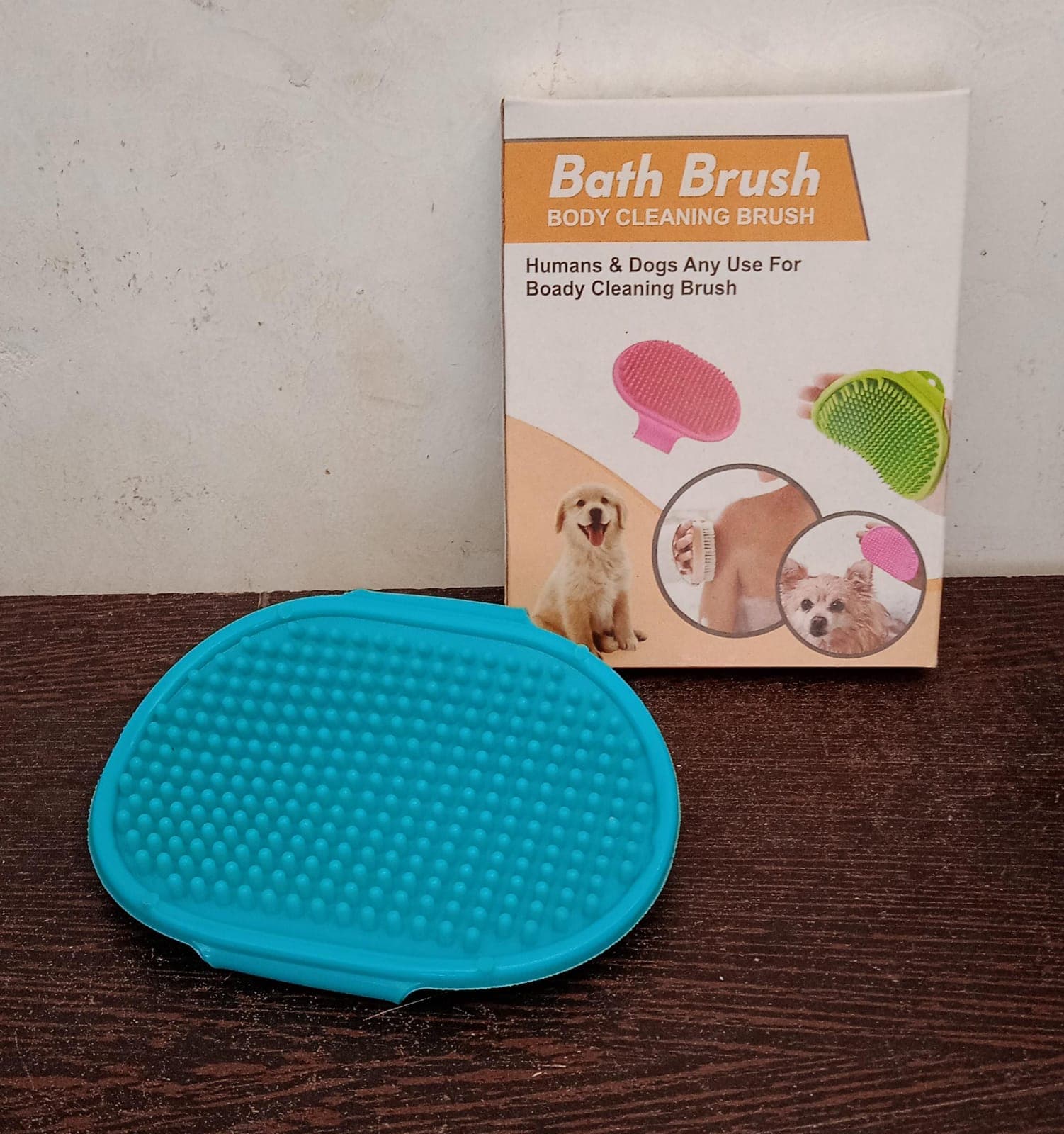 Dog Bath Brush Dog Grooming Brush, Pet Shampoo Bath Brush Soothing Massage Rubber Comb With Adjustable Ring Handle For Long Short Haired Dogs (1 Pc) thumbnail 7