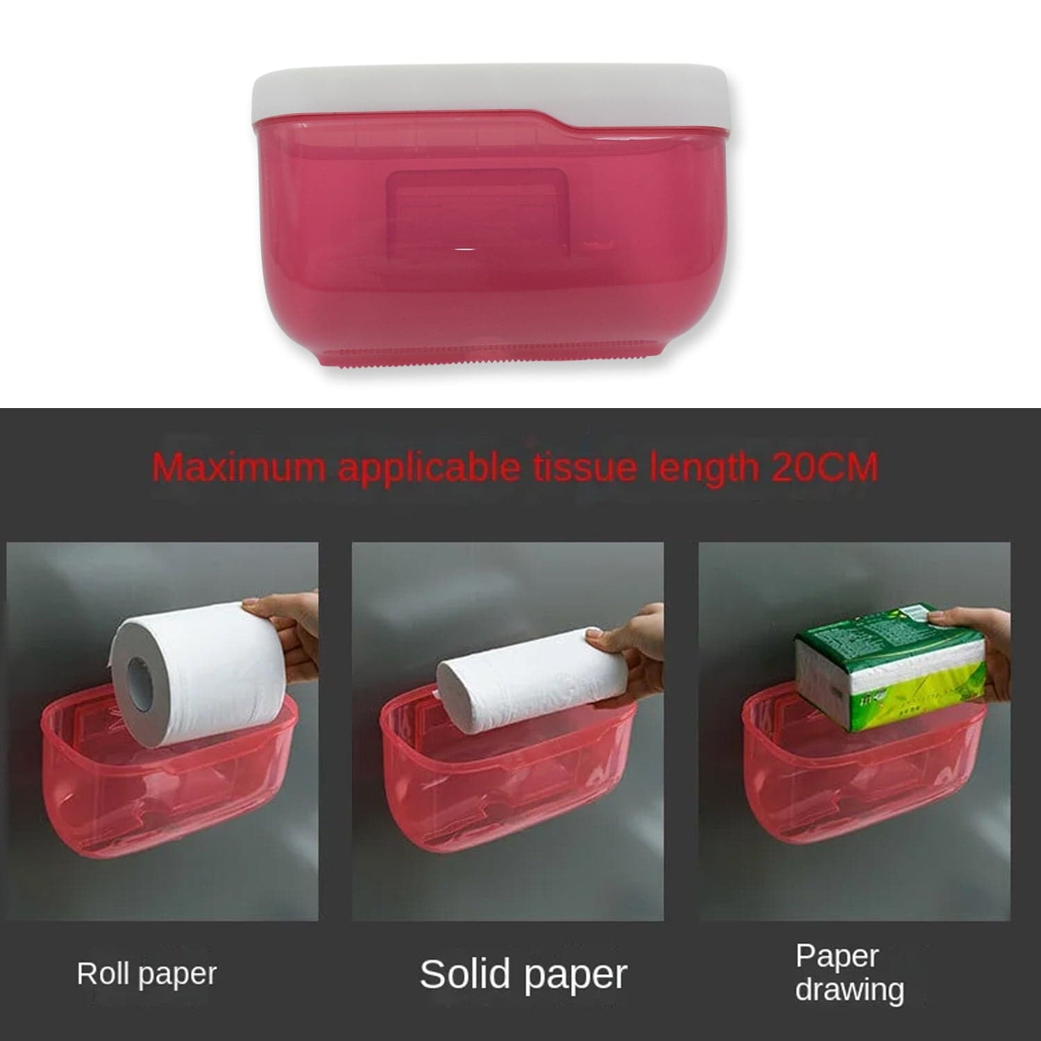 2-in-1 Bathroom Tissue Dispenser & Phone Holder (Self-Adhesive, Waterproof) thumbnail 5