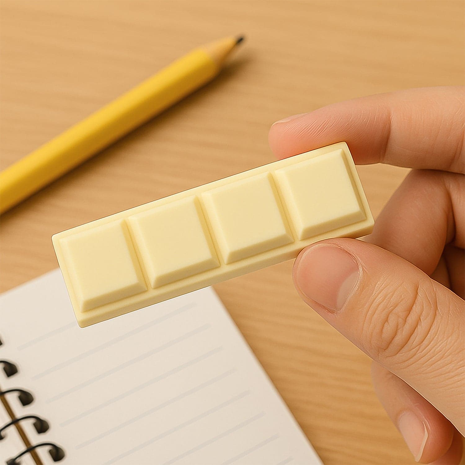 3D Chocolate Shaped Erasers Soft Pencil Erasers Supplies For Office School Students Drawing Writing Classroom Rewards For Return Gift thumbnail 1