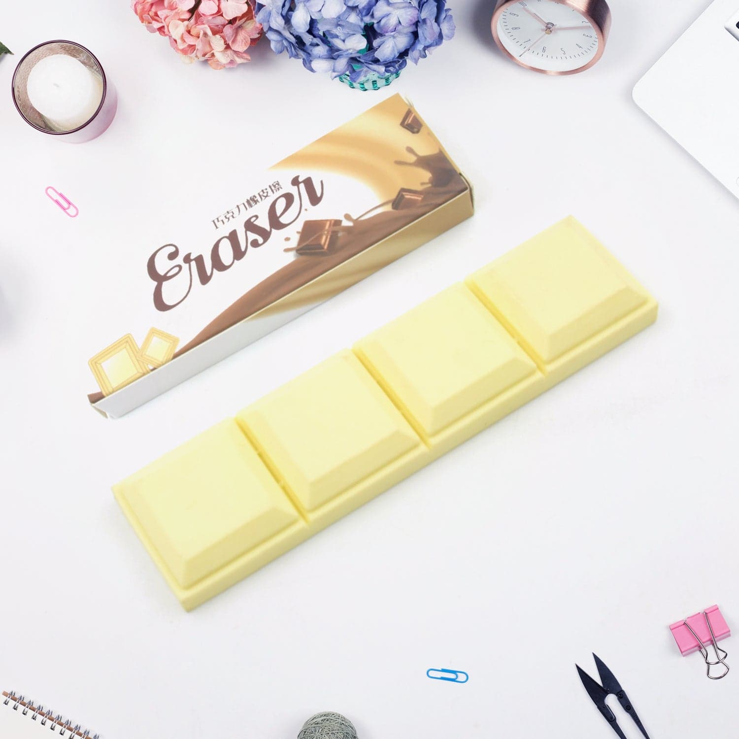3D Chocolate Shaped Erasers Soft Pencil Erasers Supplies For Office School Students Drawing Writing Classroom Rewards For Return Gift thumbnail 3