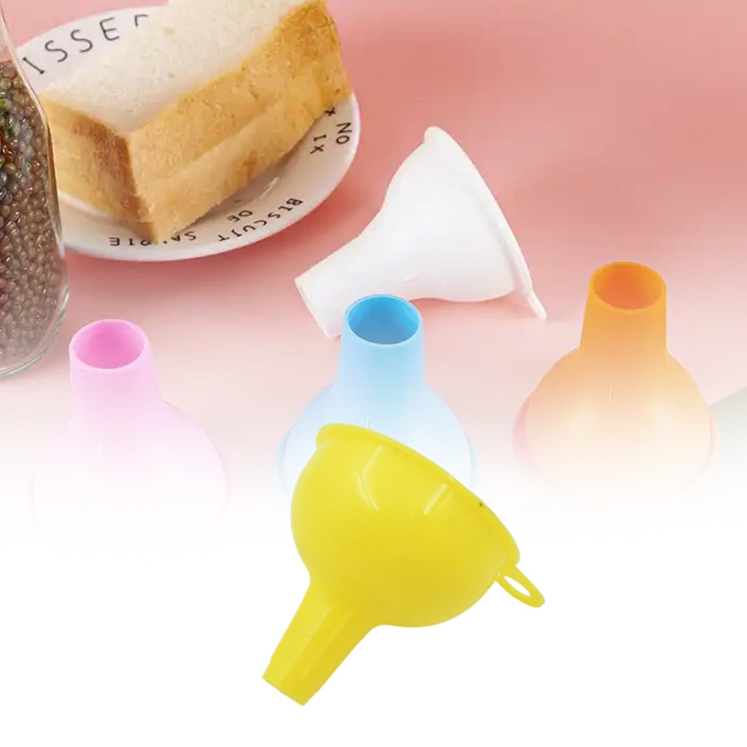 Food-Grade Silicone Funnel: Safe & Easy Transfer for Liquids & Grains (1 Pc) thumbnail 6