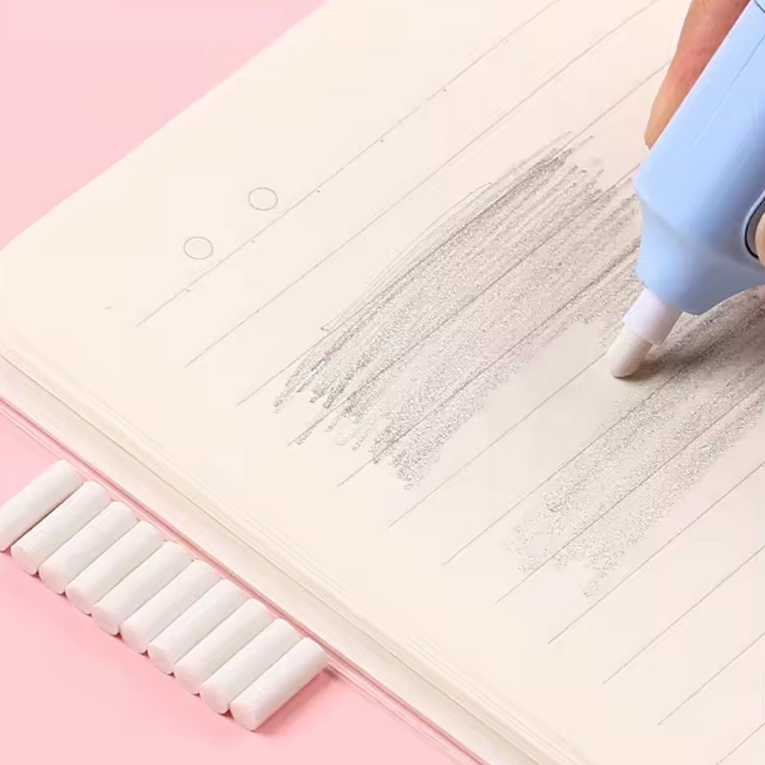Electric Eraser Kit of Battery Operated with 10 Refills for Drawing & Sketching (Mix Design / Battery Not Included) thumbnail 5