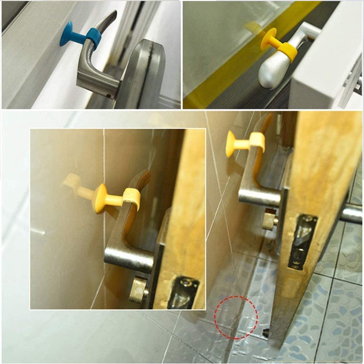 Self-Sucking Silicone Door Stopper (2 Pcs Set) thumbnail 3